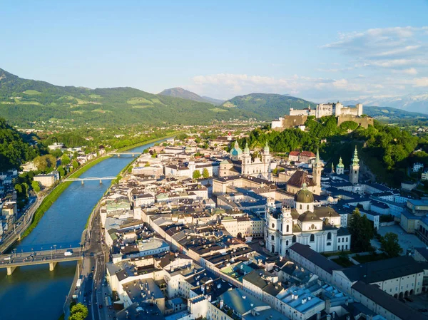 Salzburg hava görünümünü, Avusturya — Stok fotoğraf