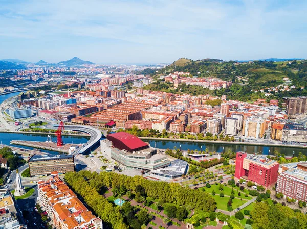 Bilbau vista panorâmica aérea, Espanha — Fotografia de Stock