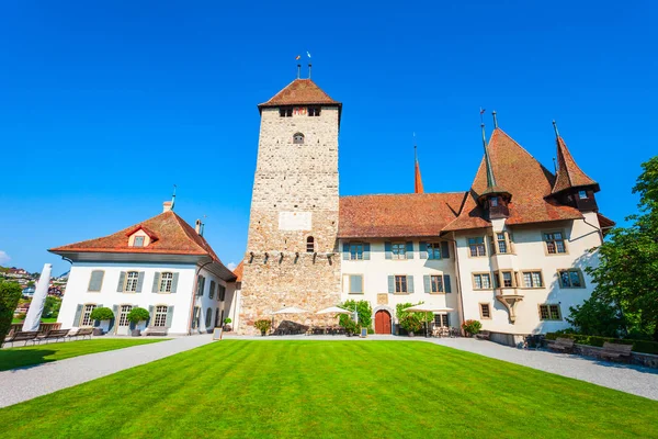 İsviçre 'deki Schloss Spiez Şatosu — Stok fotoğraf