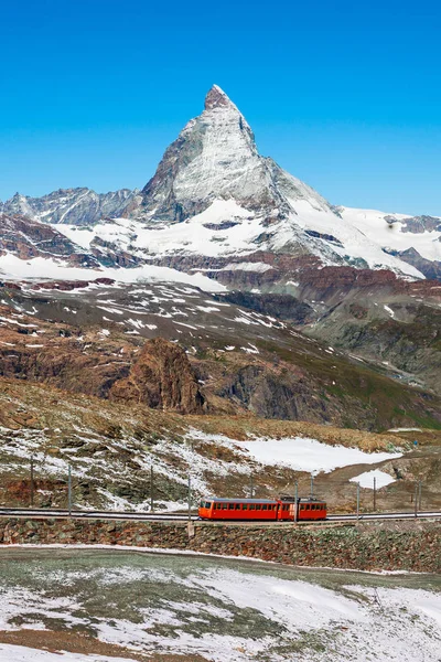 Gornergrat Bahn vasútvonal, Zermatt — Stock Fotó