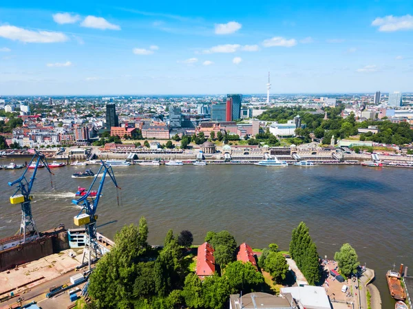 Hamburgo vista centro, Alemania — Foto de Stock