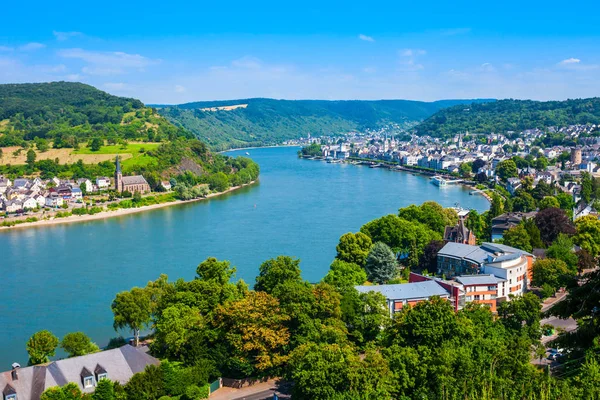 Boppard town aerial view, Germany — Stock Photo, Image