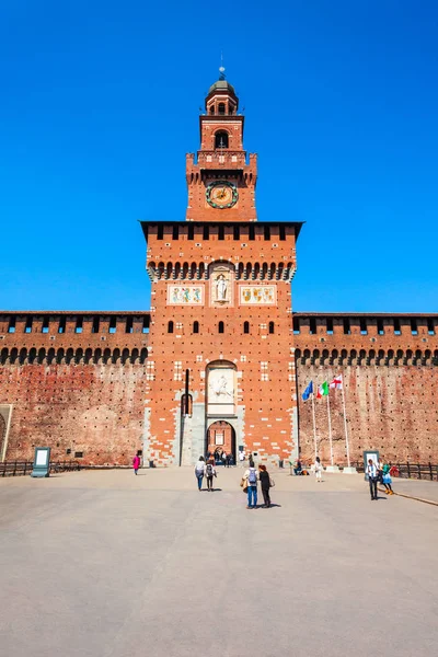 Slottet Sforza i Milano, Italien — Stockfoto