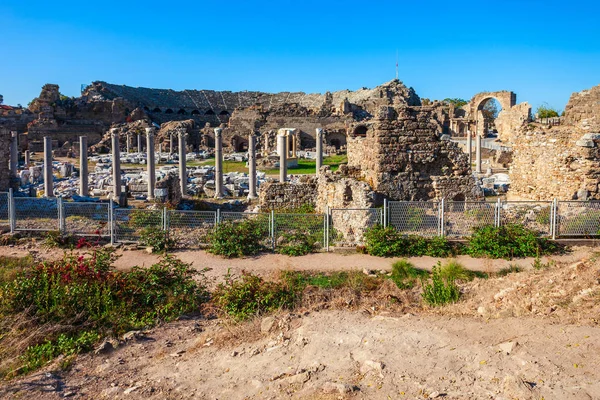 Ancient city of Side, Turkey — Stock Photo, Image