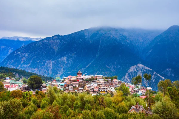 Kalpa ciudad vista panorámica aérea, India — Foto de Stock