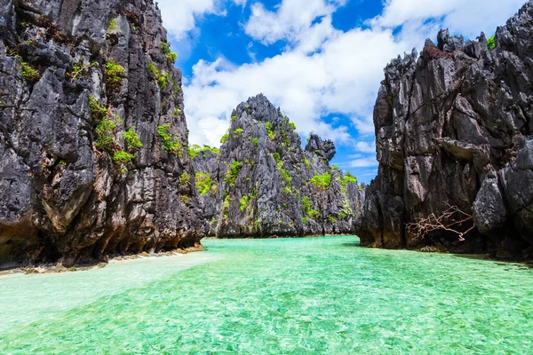 Krajina Krásného Horského Útesu Laguny Provincie Nido Ostrově Palawan Filipínách — Stock fotografie