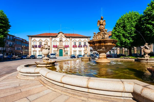 Het Stadhuis Van Braga Pacos Concelho Braga Een Gemeentehuis Het — Stockfoto