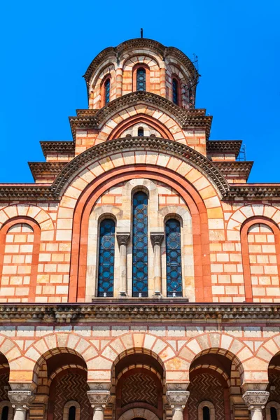 Kerk Van Mark Crkva Svetog Marka Een Servisch Orthodoxe Kerk — Stockfoto