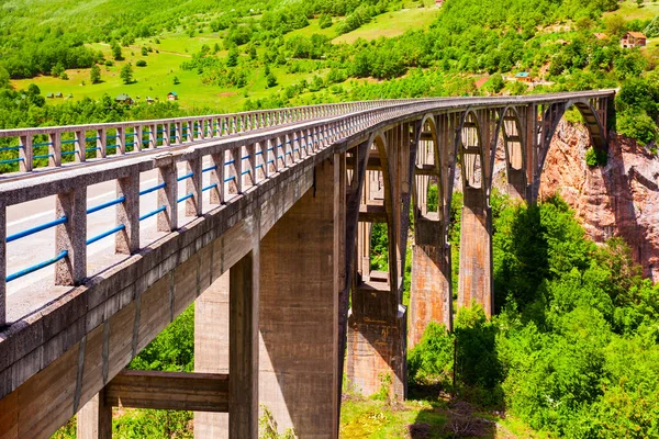 Ponte Djurdjevic Tara Sobre Rio Tara Perto Zabljak Parque Nacional — Fotografia de Stock