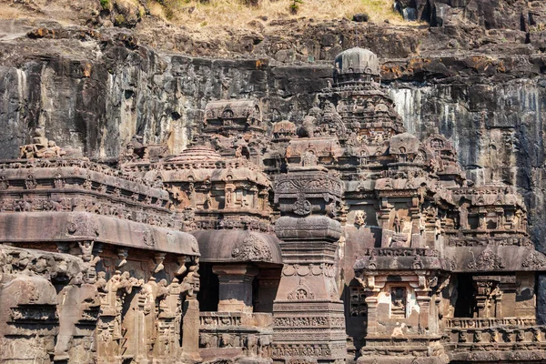 Kailasa Kailash Tapınağı Hindistan Maharashtra Kentindeki Ellora Mağaraları Ndaki Büyük — Stok fotoğraf