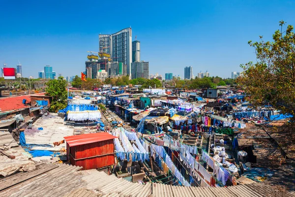 Dhobi Ghat Open Air Laundry Mumbai City Maharashtra State India — Stock Photo, Image