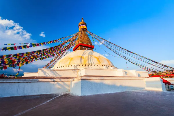 Boudhanath Great Stupa Più Grande Stupa Buddista Della Città Kathmandu — Foto Stock