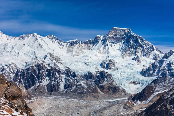 Paesaggio Montano Gyachung Kang Nell Everest Nella Regione Khumbu Confine — Foto Stock