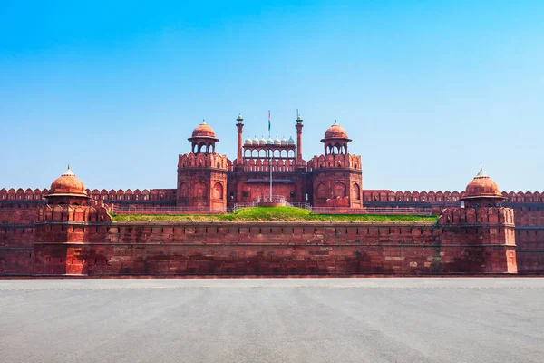 Czerwony Fort Lub Lal Qila Jest Historycznym Fortem Mieście Delhi — Zdjęcie stockowe