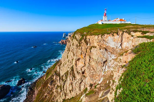 Cabo Roca Lub Cape Roca Przylądek Który Stanowi Najbardziej Wysunięty — Zdjęcie stockowe