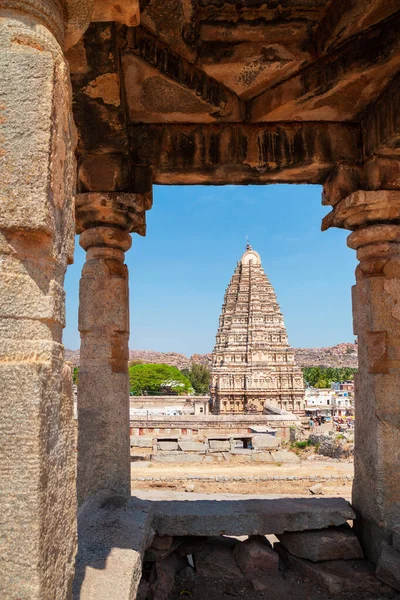 Храм Вірупакша Хампі Був Центром Індуїстської Імперії Віджаянагара Штаті Карнатака — стокове фото