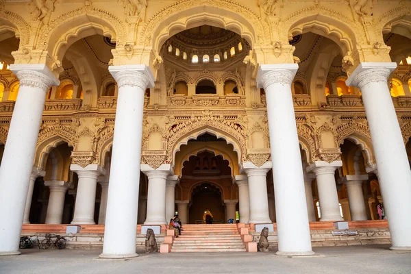Палац Тірумалай Наяк Місті Мадурай Тамілнад Індія — стокове фото