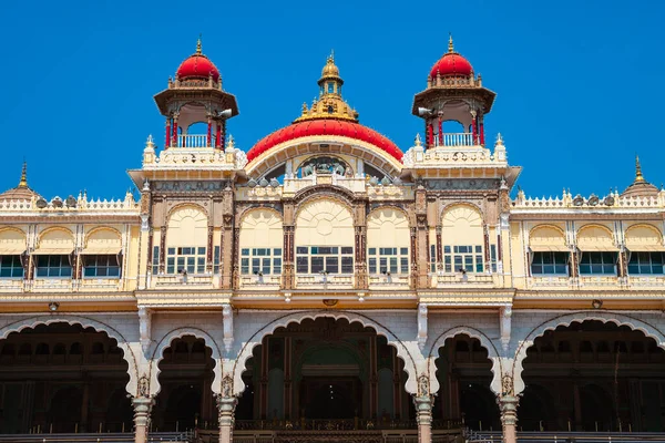 Mysore Palace Zabytkowy Pałac Rezydencja Królewska Mysore Indiach — Zdjęcie stockowe