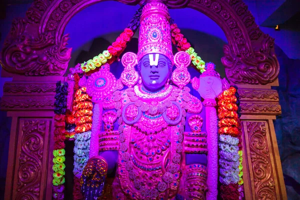 Mari Tirupathi Sri Srinivasa Mahalakshmi Temple Interior Ένας Ναός Των — Φωτογραφία Αρχείου