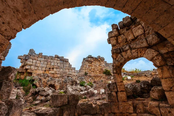 Perge Anda Türkiye Nin Antalya Kenti Yakınlarında Bulunan Antik Bir — Stok fotoğraf