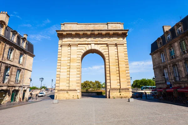 Porte Cailhau Lub Calhau Gate Pomnik Położony Mieście Bordeaux Francji — Zdjęcie stockowe