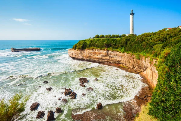 Phare Biarritz Maják Městě Biarritz Francii — Stock fotografie