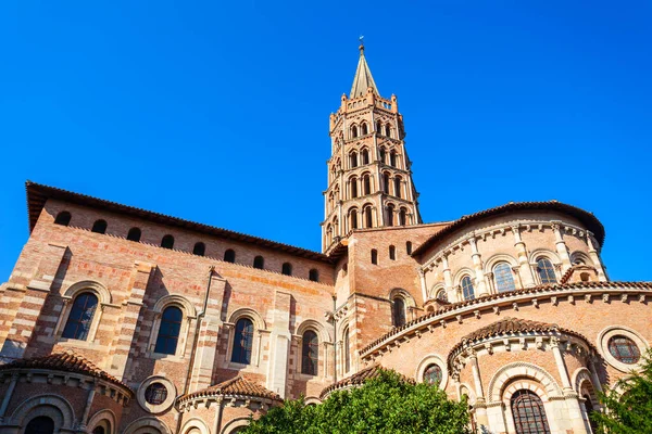 Basilikan Saint Sernin Romersk Katolsk Kyrka Toulouse Frankrike — Stockfoto