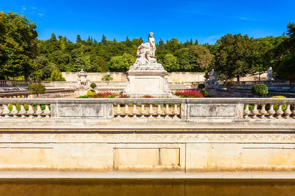 Les Jardins Fontaine Park Publiczny Położony Mieście Nimes Południowej Francji — Zdjęcie stockowe