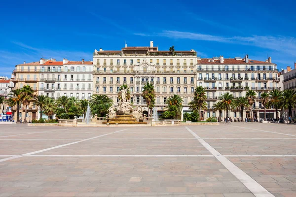 Vrijheidsplein Place Liberte Het Centrum Van Toulon Frankrijk — Stockfoto