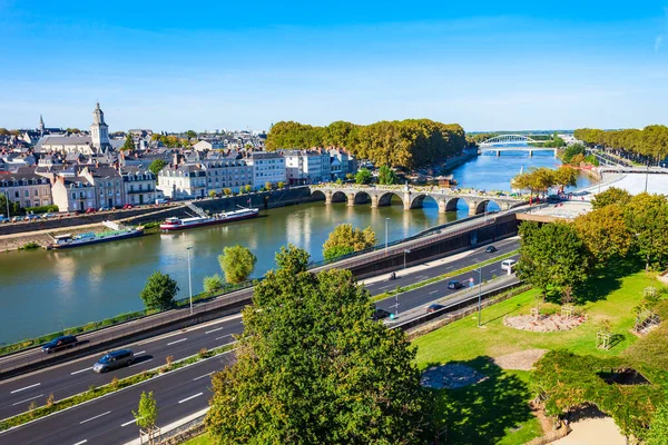 Angers Aerial Panoramic View Angers City Loire Valley Western France — Stock Photo, Image