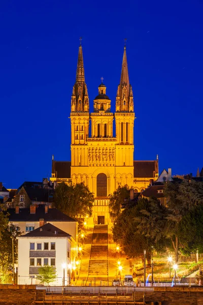 Saint Maurice Katedrali Fransa Angers Katolik Piskoposluğu Nun Merkezidir — Stok fotoğraf