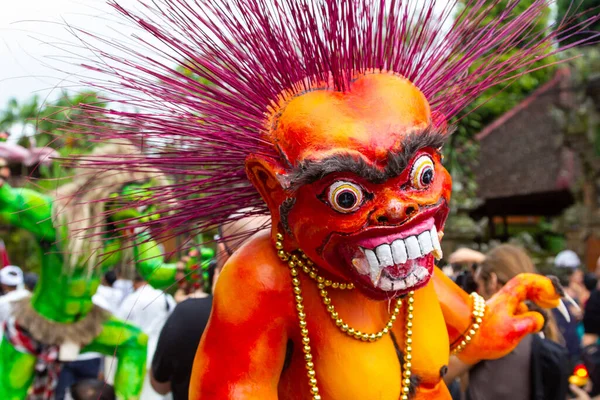 Ubud Bali March 2011 Статуї Огог Огога Параді Нгрупук Острові — стокове фото