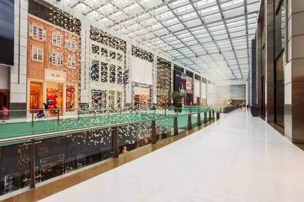 Dubai Uae Φεβρουαριου 2019 Εσωτερικό Του Dubai Mall Δεύτερο Μεγαλύτερο — Φωτογραφία Αρχείου