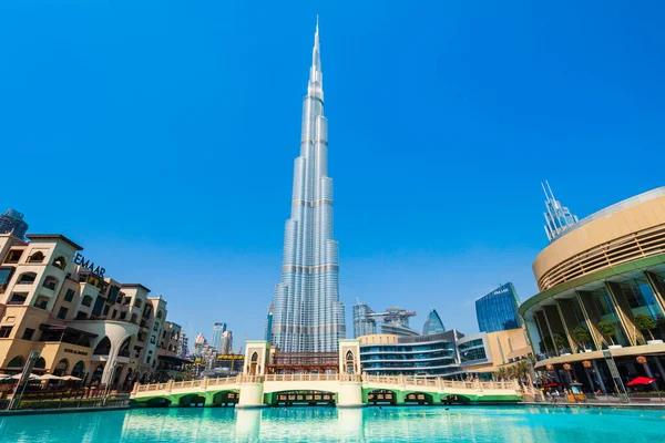 Dubai Emiratos Árabes Unidos Febrero 2019 Burj Khalifa Khalifa Tower — Foto de Stock