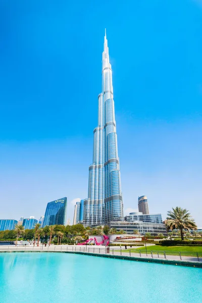 Dubai Sae February 2019 Burj Khalifa Nebo Khalifa Tower Mrakodrap — Stock fotografie