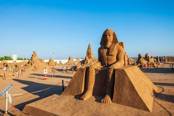 Antalya Turquía Septiembre 2014 Sandland Sand Sculpture Museum Museo Aire — Foto de Stock