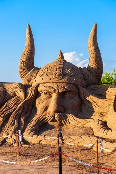 Antalya Turkey September 2014 Sandland Sand Sculpture Museum Музей Просто — стокове фото