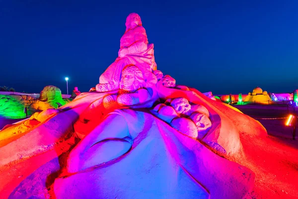 Antalya Turquia Setembro 2014 Sandland Sand Sculpture Museum Museu Livre — Fotografia de Stock