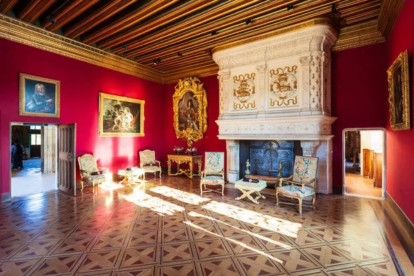 Chenonceau Francia Septiembre 2018 Chateau Chenonceau Interior Castillo Francés Cerca —  Fotos de Stock