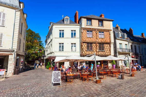 Saumur France September 2018 Street Cafe Saint Pierre Square Saumur — Stock Photo, Image