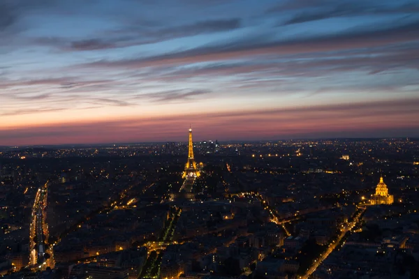 在巴黎的美丽日落 — 图库照片