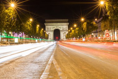 Famous Arc de Triomphe in Paris, France clipart