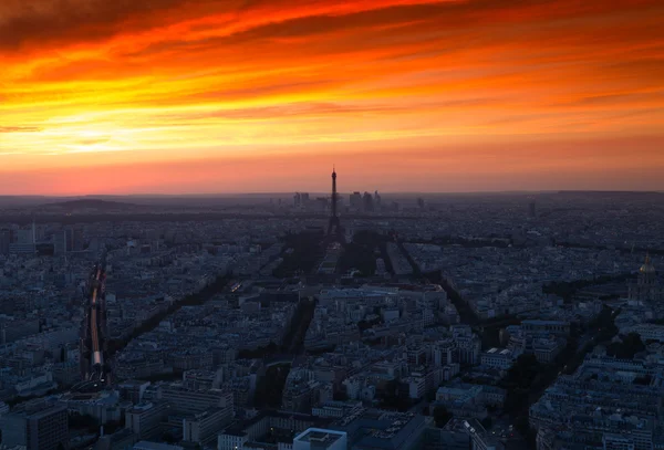 Paris at sunset — Stock Photo, Image