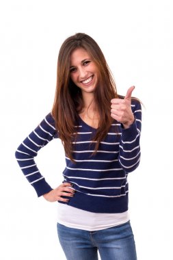 Genç güzel kadın.