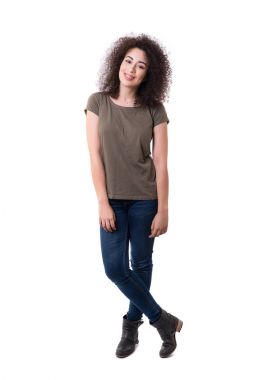 Genç güzel kadın.