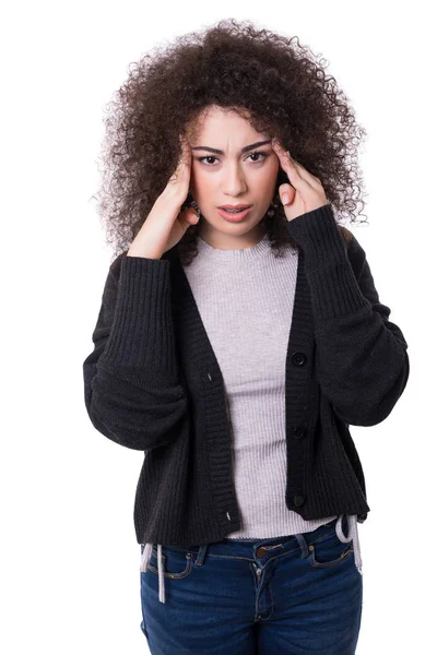 Student tired of studying for the final exams — Stock Photo, Image