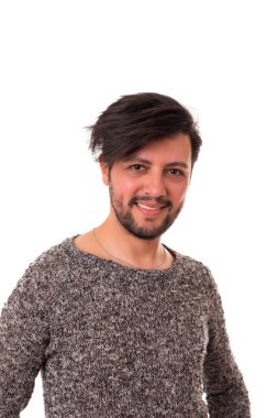 genç bir adam stüdyo çekim