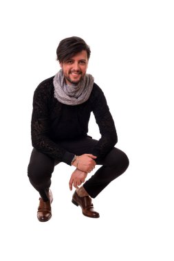 genç ve yakışıklı bir adam Studio