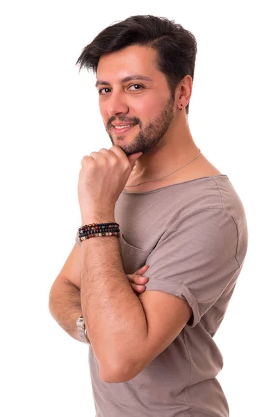 Studioaufnahme eines jungen Mannes — Stockfoto