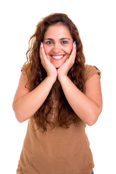 Surprised young woman — Stock Photo, Image